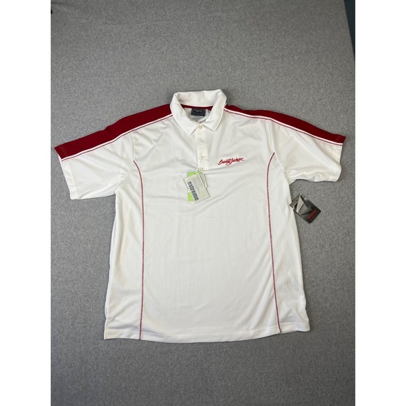 Barrett‎ Jackson Polo Shirt Mens 2XL White Short Sleeeve Car Collector Auction - Picture 1 of 8